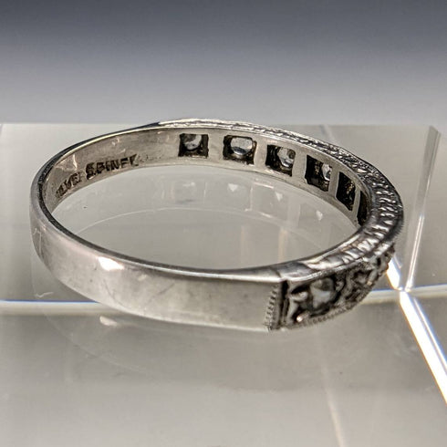 復古配飾純銀永恆戒指